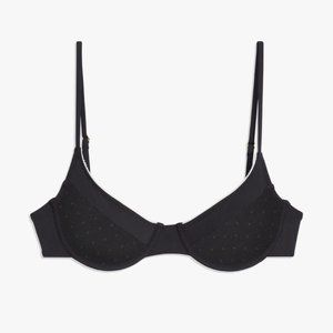 NWT - WeWoreWhat, VINTAGE DEMI SWISS DOT BIKINI TOP Size XS